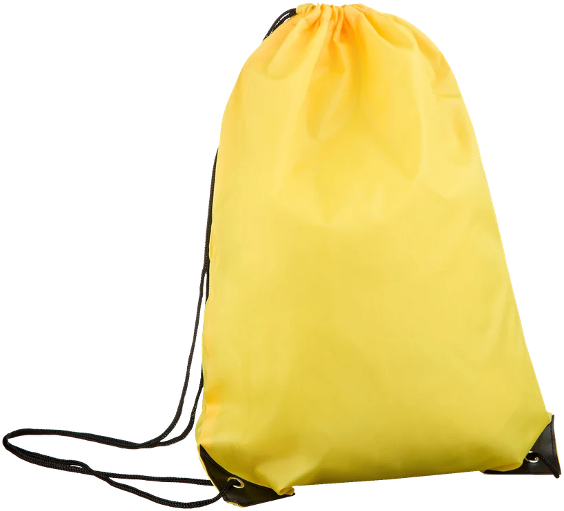 The yellow LuminoLab storage bag with black drawstrings
